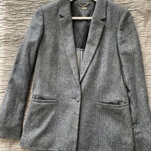 Massimo Dutti blue wool blazer